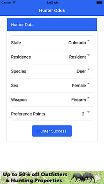 Hunter Odds App Options